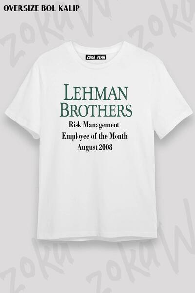 ZOKAWEAR Lehman Brothers, Μπλουζάκι Unisex Oversize με μοτίβο εργαζομένων
