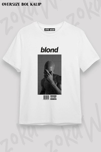 ZOKAWEAR Μπλουζάκι με στάμπα Unisex Oversize Frank Ocean ξανθό σχέδιο