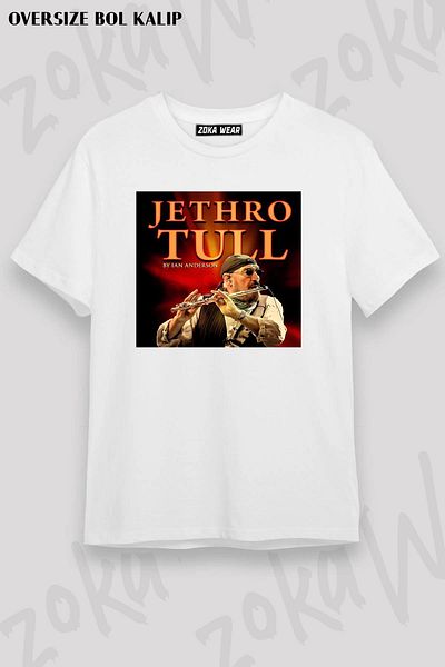 ZOKAWEAR Μπλουζάκι με στάμπα Unisex Oversize Jethro Tull Design