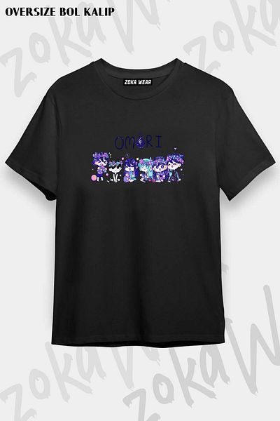 ZOKAWEAR Tricou unisex oversize OMORI Suny Design imprimat