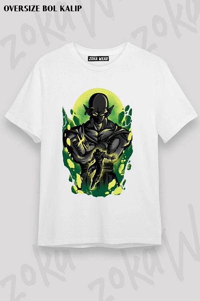 ZOKAWEAR Μπλουζάκι με στάμπα Unisex Oversize Attack Of Piccolo Design