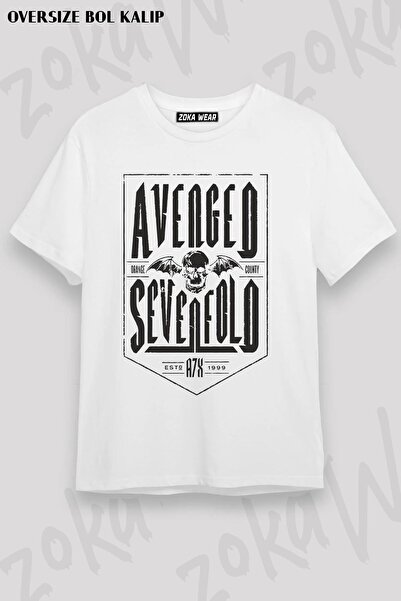 ZOKAWEAR Unisex Oversize Fit Avenged Sevenfold3 Design Printed Tshirt