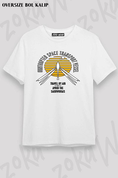 ZOKAWEAR Μπλουζάκι με στάμπα Unisex Oversize Dune Ornithopter Space Design