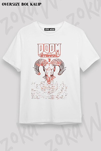ZOKAWEAR Doom Eternal Rock Metal Unisex Oversize Majica
