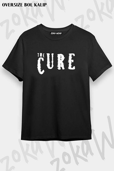 ZOKAWEAR Μπλουζάκι με στάμπα Unisex Oversize The Cure Logo Design