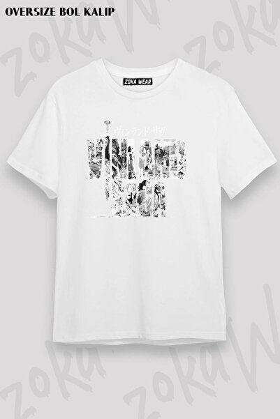 ZOKAWEAR Tricou unisex oversize cu imprimeu Vinland Saga Manga Design