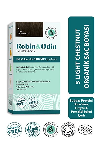 Robin Odin Organik Amonyaksız Parabensiz Meyve Ekstresi Içeren Saç Boyası 5 L...