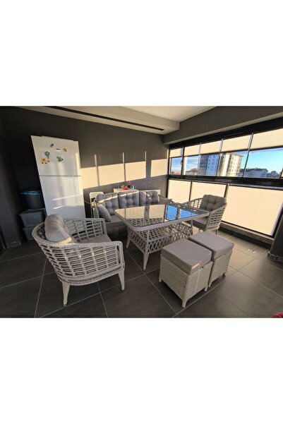 Fabrika Rattan Paris Model Rattan Bahçe Takımı