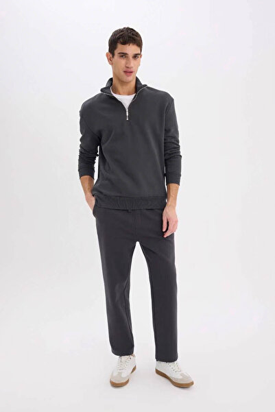 DeFacto Canvas Anthracite Men's Trousers D7836Ax/Ar214