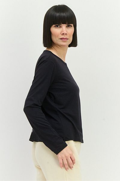 Head Women Relaxed Fit Long Sleeve Outdoor Top, Black