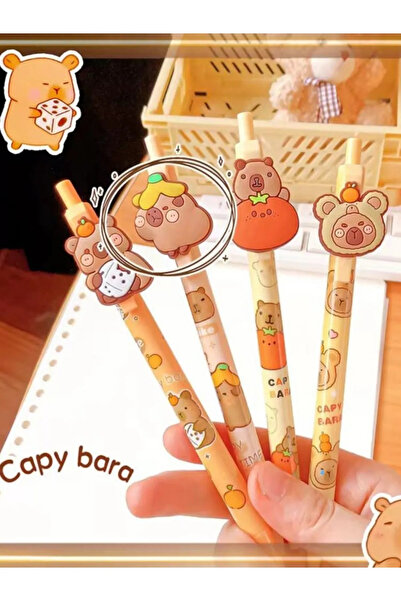 ÖZ KIRTASİYE Capybara 0.7 Uçlu Kalem Seti 4'lü (hediyeli)