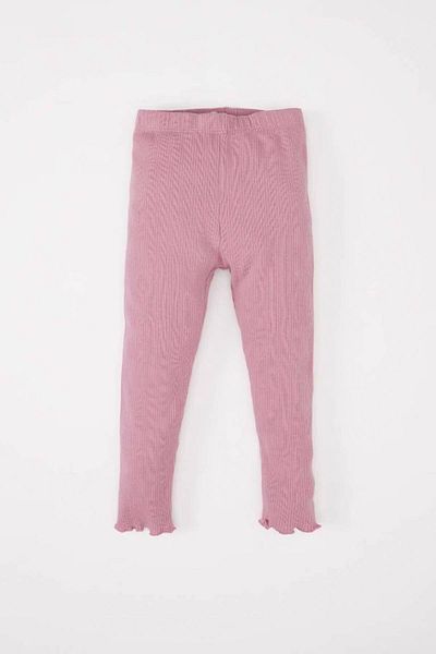 DeFacto Ribbed Floral Print Baby Girl Set - Dusty Rose, Y1122A2/Br277