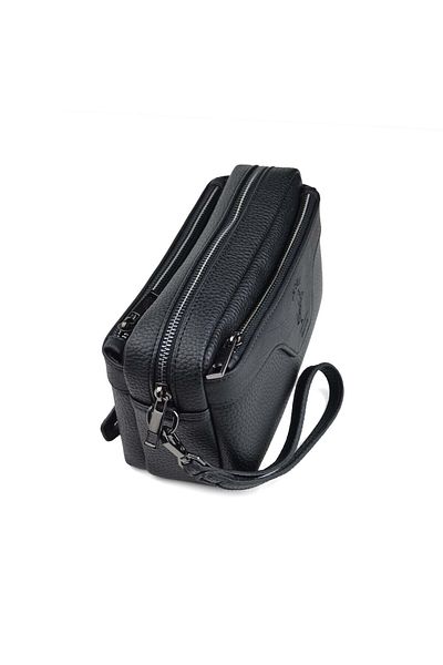 en deri Men's Hand and Bracelet Belt Portfolio Clutch Bag