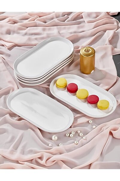 HOMENESS Boğaziçi Büyüsü Serisi 6’lı Servis Tabağı Ve Sunum Takımı 23x13cm