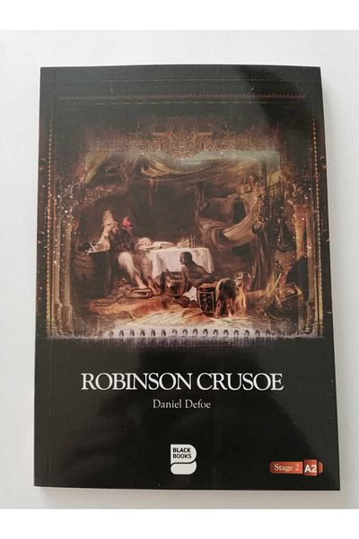 BLACK BOOKS Daniel Defoe - Robinson Crusoe English Stage 2 A2 Elementary