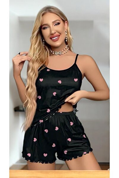 kiss me Εξαιρετικά απαλό σετ σορτς με σχέδιο καρδιάς, 2 τεμάχια