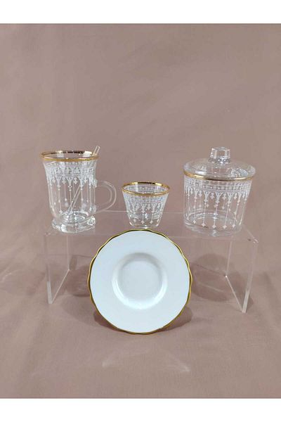 AR HOME 50 Pcs Porcelain Tea and Cawa Set