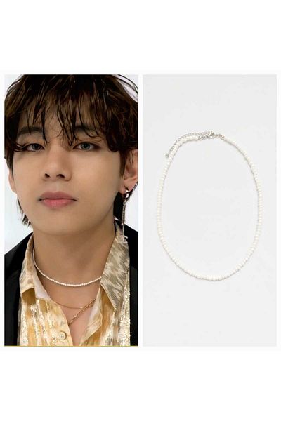 REN AKSESUAR Kpop Bts V Sand Beaded Necklace