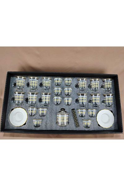 AR HOME 50 Pcs Porcelain Tea and Cawa Set