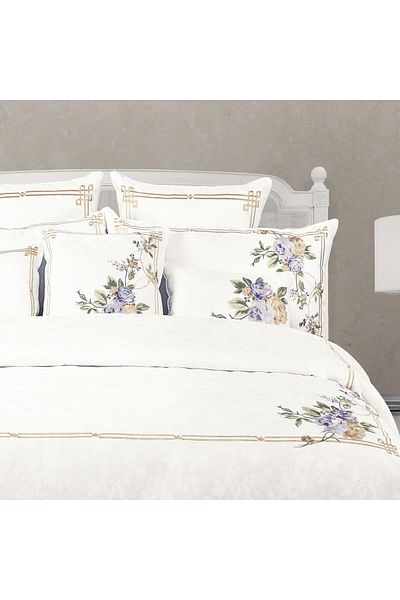 Orange Bed & Bath طقم سرير مزدوج من أوينوس 11 قطعة | أبيض 279 × 244 سم