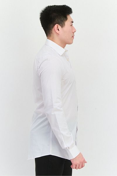 French Connection Men 2 Pcs Regular Fit Long Sleeves Plain Casual Shirt, White