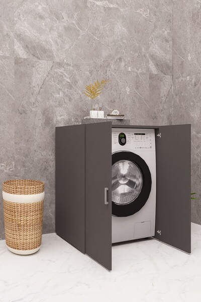 DEMİRBAL MOBİLYA Mdf Kapakli Çamaşir Maki̇nesi̇ Dolabi
