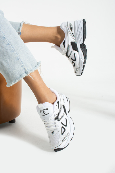 njtbutik Unisex Kadın Erkek Ortopedik Triko Spor Ayakkabı Sneaker