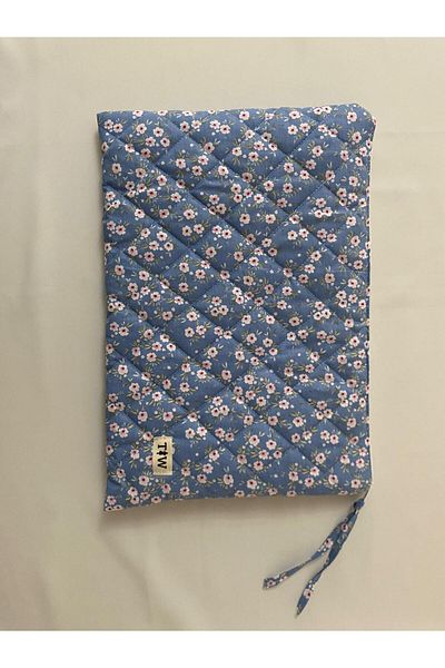 thick weave Pink Floral Laptop - Tablet Bag 13-14 Inch