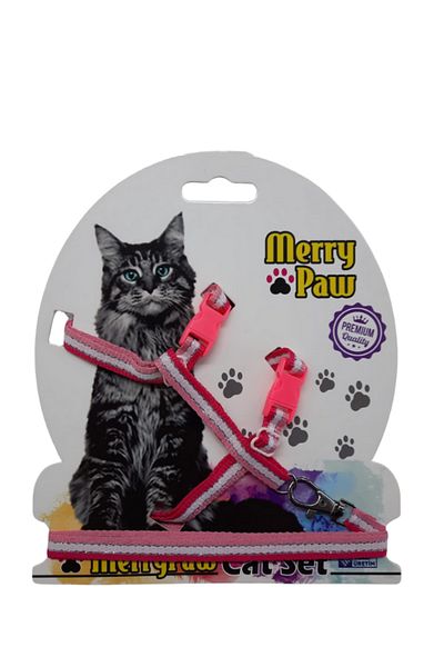 Merrypaw Merry Paw Cat Chest / Waist Collar - Red