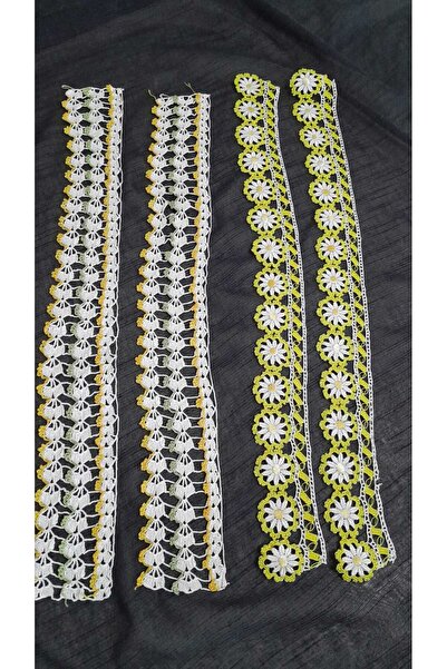 Papatyam 2 Adet El İşi Çeyizlik Havlu Kenarı El Örgüsü Tığ İşi/havlu kenarı/E...