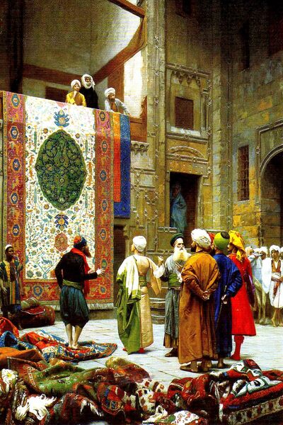 Aden OSMANLI HALI TÜCCARI KANVAS TABLO