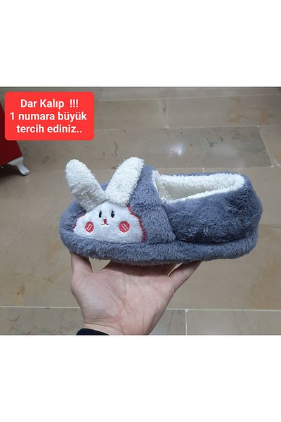BRGL Women's Ultra Light Noiseless Non-Slip Plush Home Shoes with Fur Inside Rabbit Figure