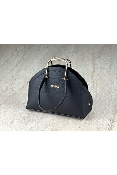 Armine Altın Detaylı Şık Çanta + Fular Hediyeli