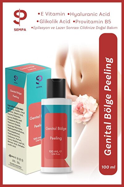 SP SEMPA Genital Bölge Peelingi: Lazer Sonrası Hassas Bakım, Koku, Mantar, Giderici, canlandırıcı