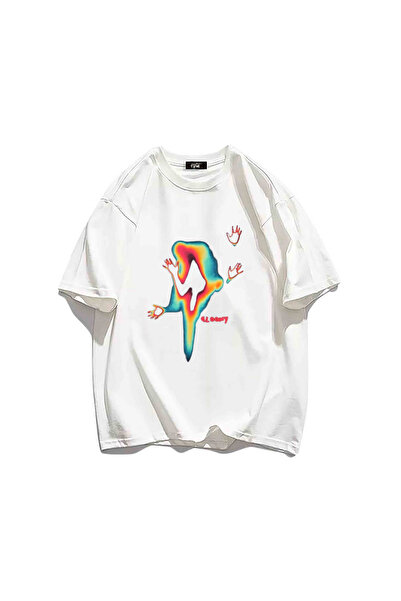 Jose Clothing تي شيرت أسود مطبوع برقبة دائرية مقاس كبير من سلسلة ملابس الشارع...