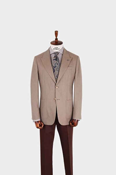 Kadir Büyükkaya Erkek Kırlangıç Yaka  Ceket-KAX5166W