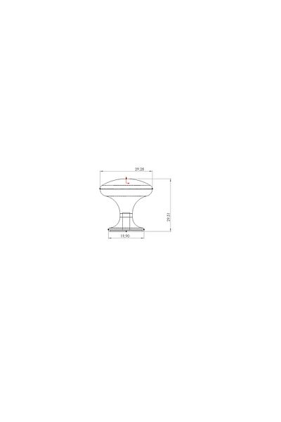 YAREN METAL MOBİLYA AKSESUARLARI Independence Flat Button