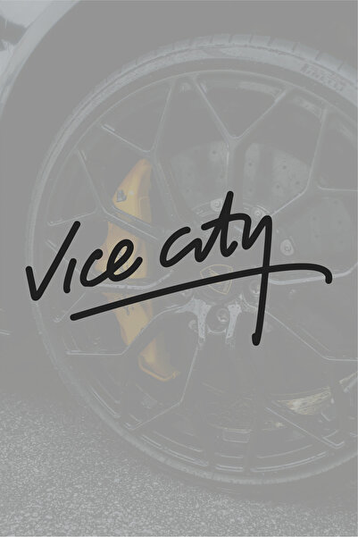 Quart Aksesuar 20 X 10 cm Gta Vice City Auto, Car, Motor Window Sticker