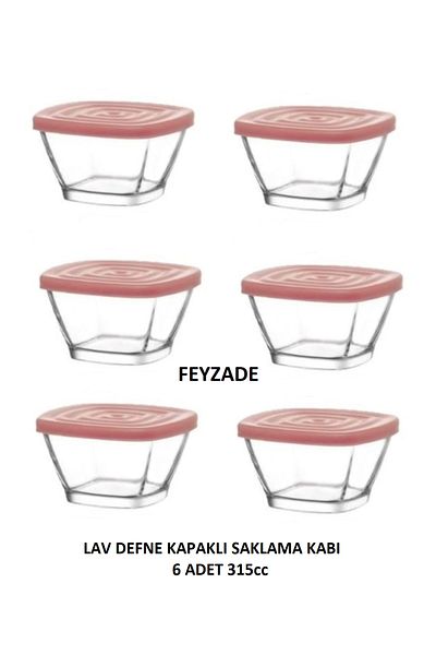 LAV Feyzade Defne - Set of 6 315Cc Storage Containers