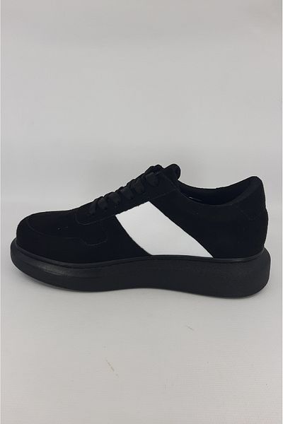 trender Suede Charcoal Black Men's Casual Shoes 011
