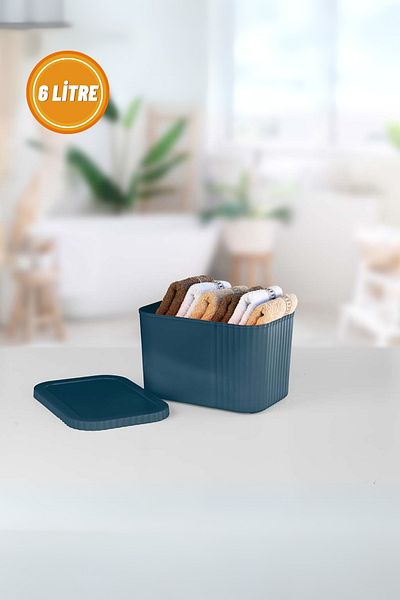EVLE 6 Liter Midi Organizer Box with Lid