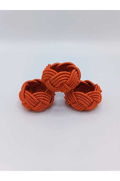 KATMERTEKS Wicker Model 12 Pieces Orange Napkin Ring Ring