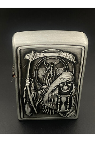 Ersoy Özel seri metalik gümüş baskılı çakmak