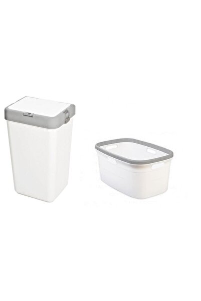 Geseus Καλάθι βρώμικων ρούχων Motek Single 40 Lt + Σετ διπλού καλαθιού ρούχων...