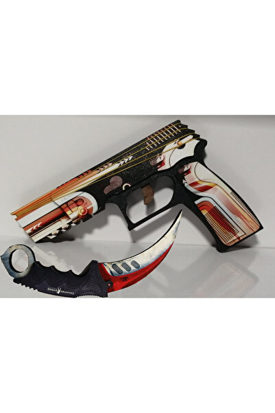 HG Home&Game Ahşap Cs-go P250 Retrobision Tabanca | Autotronic Karambite Oyun...