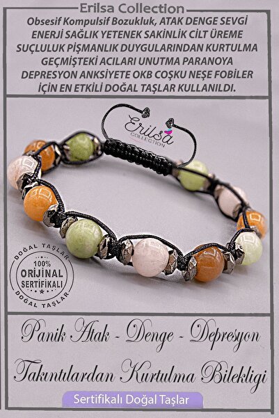 Erilsa Sertifikalı Gerçek AAA+ Takıntılardan Kurtalma Bilekliği - Panik Atak ...