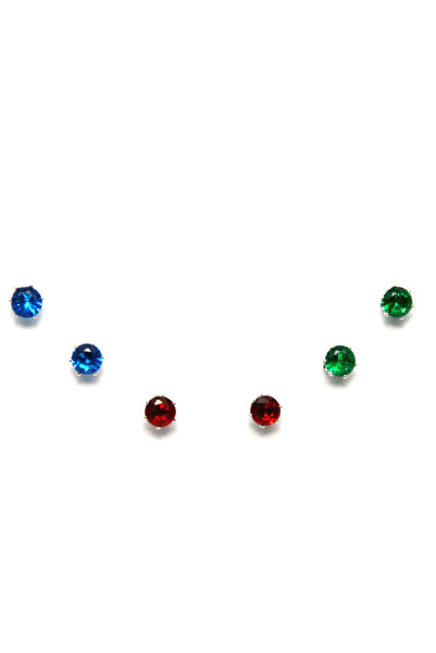 Blora 3 Pairs of Colorful Earrings