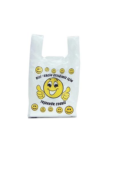 EYH Smiling Face Printed Syllabus Medium Size Roll Bag Market-manav Smiling Face Bag 200pcs