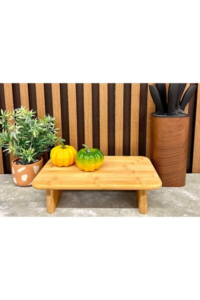 Luca Mia Ayaklı Sunum Ve Servis Tahtası 35x22 cm