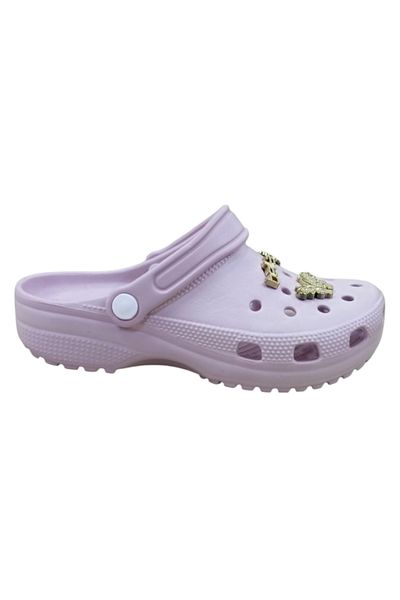 Akınal Bella Women's Cros Sabo Slippers Sea Pool Beach Garden Slippers Closed Toe Slippers with Stone Accessories